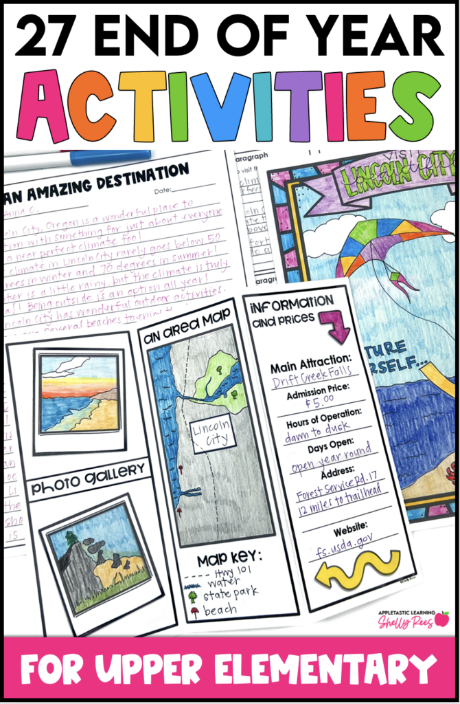 end of the year activities for 5th graders